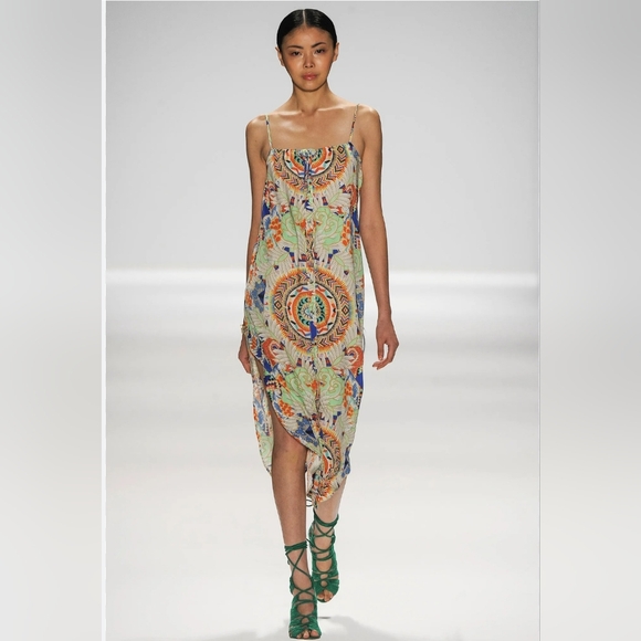 Mara Hoffman Jungle Trip Easy Cami Midi, VGUC, Size L - Picture 1 of 8